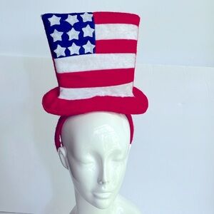 Flag Headbands Bundle of 2 Patriotic Top Hat Uncle Sam Vintage
